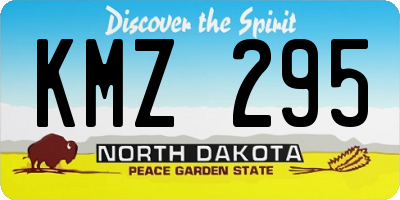 ND license plate KMZ295