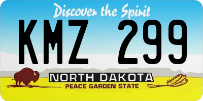 ND license plate KMZ299