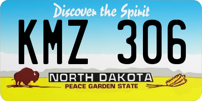 ND license plate KMZ306