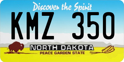 ND license plate KMZ350