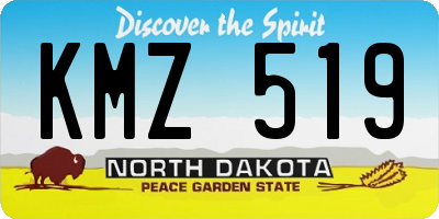 ND license plate KMZ519