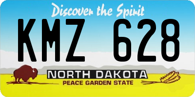 ND license plate KMZ628