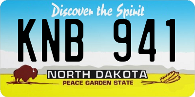 ND license plate KNB941