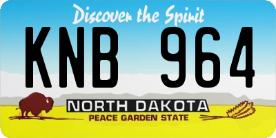 ND license plate KNB964