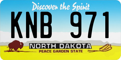 ND license plate KNB971
