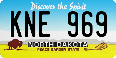 ND license plate KNE969