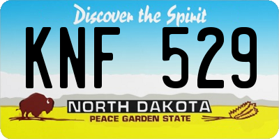ND license plate KNF529