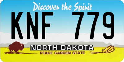 ND license plate KNF779