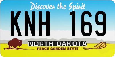 ND license plate KNH169