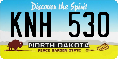 ND license plate KNH530