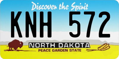 ND license plate KNH572