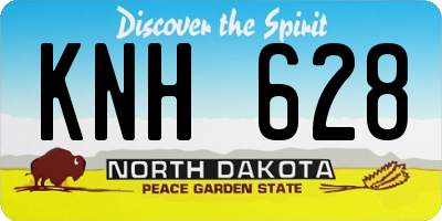 ND license plate KNH628