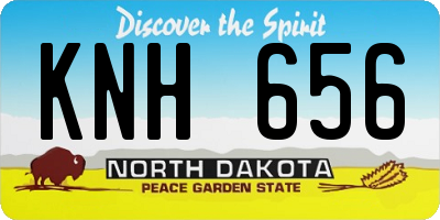 ND license plate KNH656
