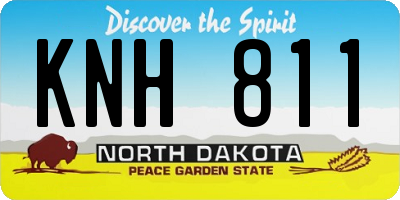 ND license plate KNH811