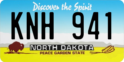 ND license plate KNH941