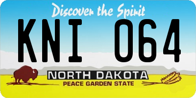 ND license plate KNI064