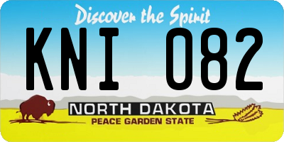 ND license plate KNI082