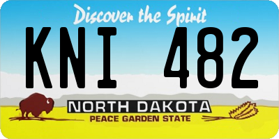 ND license plate KNI482