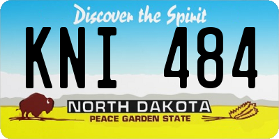 ND license plate KNI484