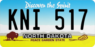 ND license plate KNI517