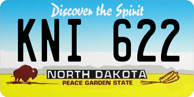 ND license plate KNI622