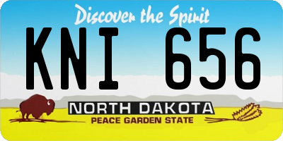 ND license plate KNI656