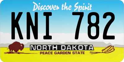 ND license plate KNI782