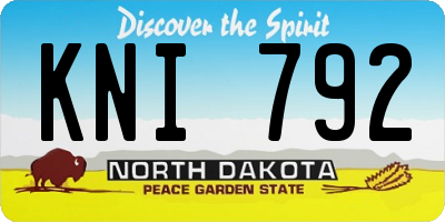ND license plate KNI792