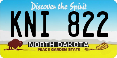 ND license plate KNI822