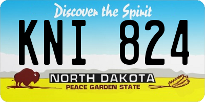 ND license plate KNI824