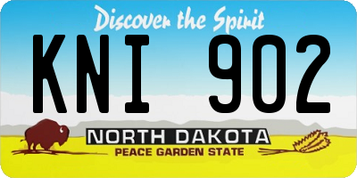 ND license plate KNI902