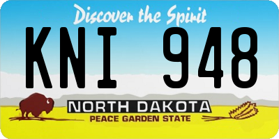 ND license plate KNI948