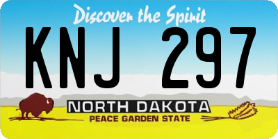 ND license plate KNJ297