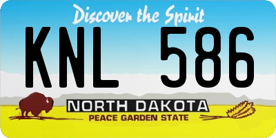 ND license plate KNL586