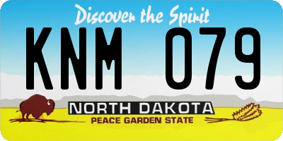 ND license plate KNM079