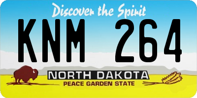 ND license plate KNM264