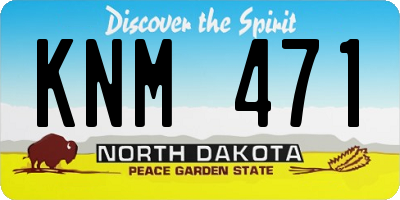 ND license plate KNM471