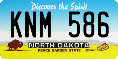 ND license plate KNM586
