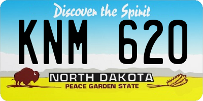 ND license plate KNM620