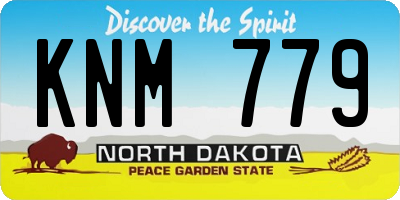 ND license plate KNM779