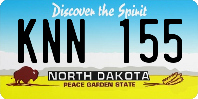 ND license plate KNN155