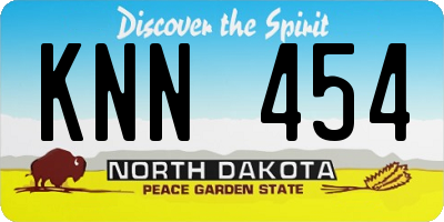 ND license plate KNN454