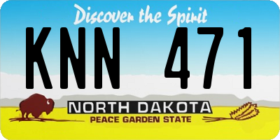 ND license plate KNN471