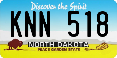 ND license plate KNN518