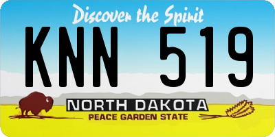 ND license plate KNN519