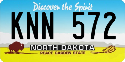 ND license plate KNN572