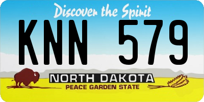 ND license plate KNN579