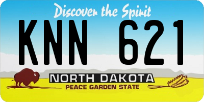 ND license plate KNN621