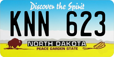 ND license plate KNN623