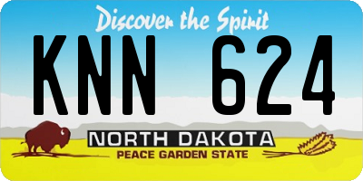 ND license plate KNN624